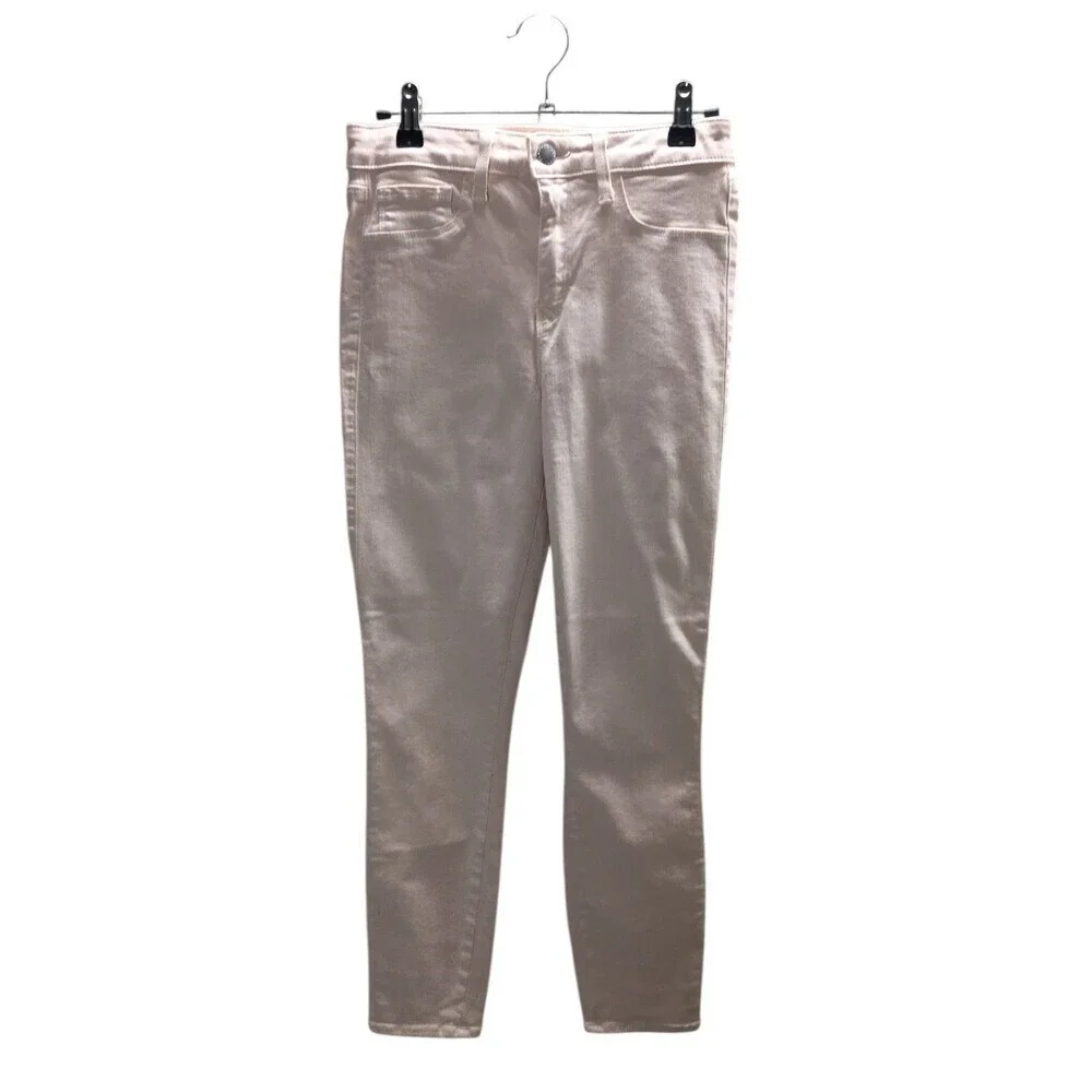 L'Agence Jeans Women's Size 25 Quartz Pink Margot Skinny Cotton Blend
